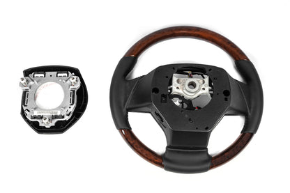 Steering wheel assembly (with heating, wood finish) for Lexus LX570/450d 2008-2022 - image 9