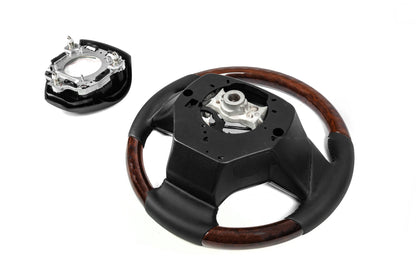 Steering wheel assembly (with heating, wood finish) for Lexus LX570/450d 2008-2022 - image 10