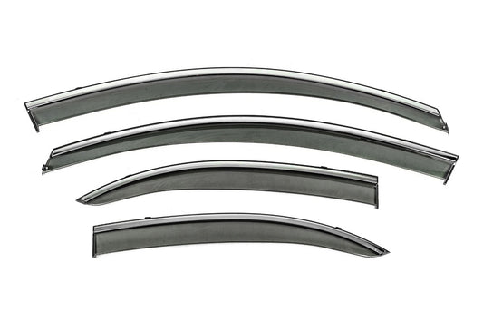 Niken Luxury chrome windbreakers (4 pcs) for Mitsubishi Lancer X 2008↗ - image 2