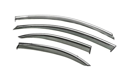 Window Deflectors with Chrome Trim Niken Luxury (4 pcs) for Mitsubishi Lancer X 2008- - image 4