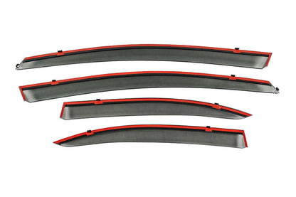 Window Deflectors with Chrome Trim Niken Luxury (4 pcs) for Mitsubishi Lancer X 2008- - image 5