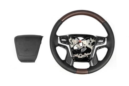 Heated steering wheel (dark wood) for Toyota Land Cruiser Prado 150 2009-2023 - image 6