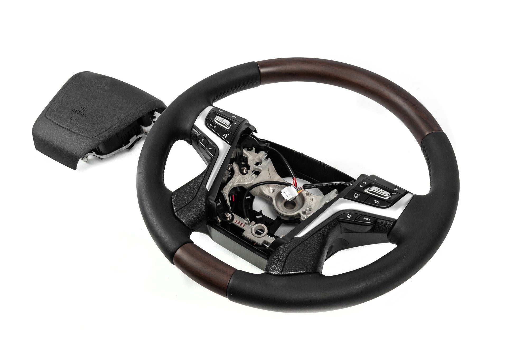 Heated steering wheel (dark wood) for Toyota Land Cruiser Prado 150 2009-2023 - image 7