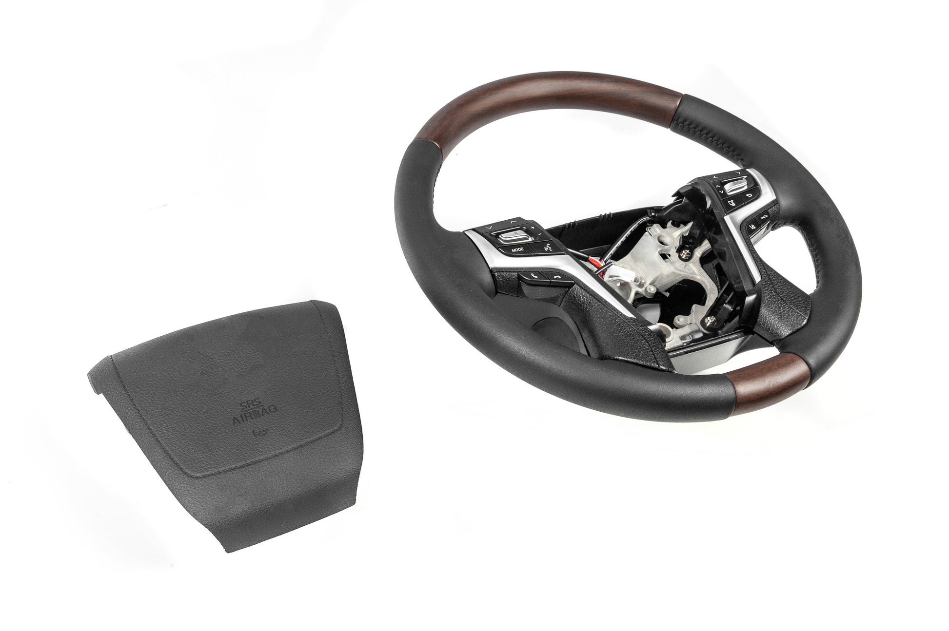 Heated steering wheel (dark wood) for Toyota Land Cruiser Prado 150 2009-2023 - image 8