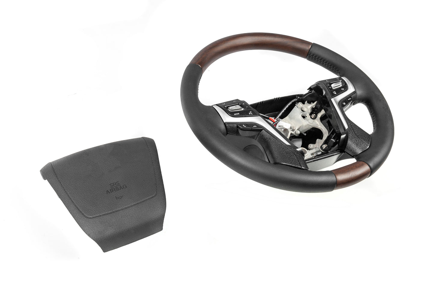 Heated steering wheel (dark wood) for Toyota Land Cruiser 200 2007-2021 - image 8