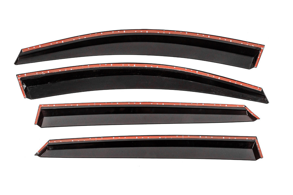 Window Deflectors with Chrome Trim Niken Luxury (4 pcs) for Mercedes GLC coupe C253 2016-2023 - image 3