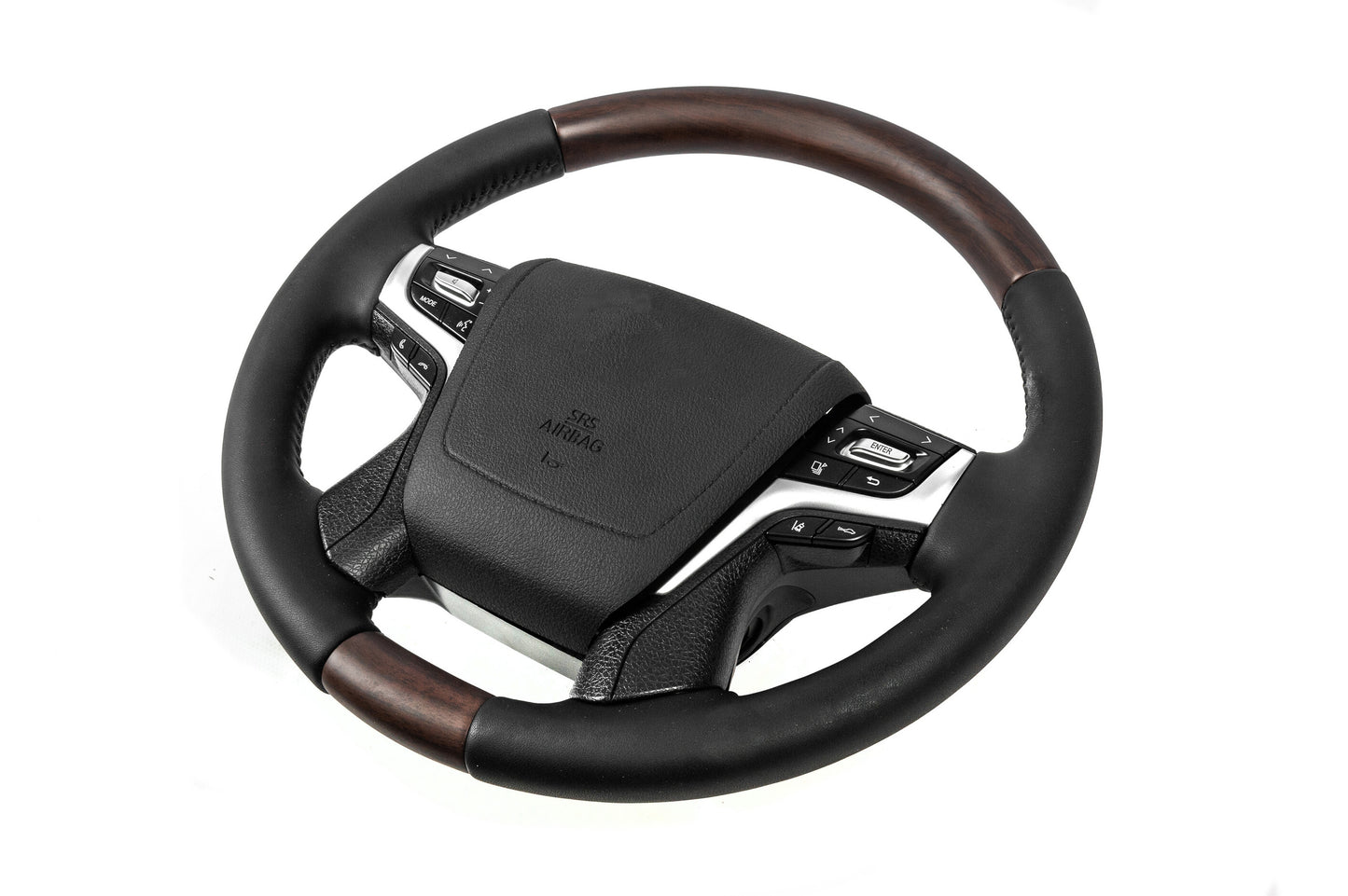 Heated steering wheel (dark wood) for Toyota Land Cruiser Prado 150 2009-2023 - image 4