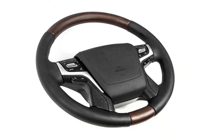 Heated steering wheel (dark wood) for Toyota Land Cruiser 200 2007-2021 - image 2