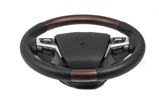 Heated steering wheel (dark wood) for Toyota Land Cruiser Prado 150 2009-2023 - image 2