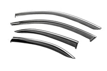 Window Deflectors with Chrome Trim Niken Luxury (SD, 4 pcs) for Mercedes C-class W204 2007-2015 - image 2
