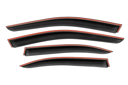 Window Deflectors with Chrome Trim Niken Luxury (SD, 4 pcs) for Mercedes C-class W204 2007-2015 - image 3