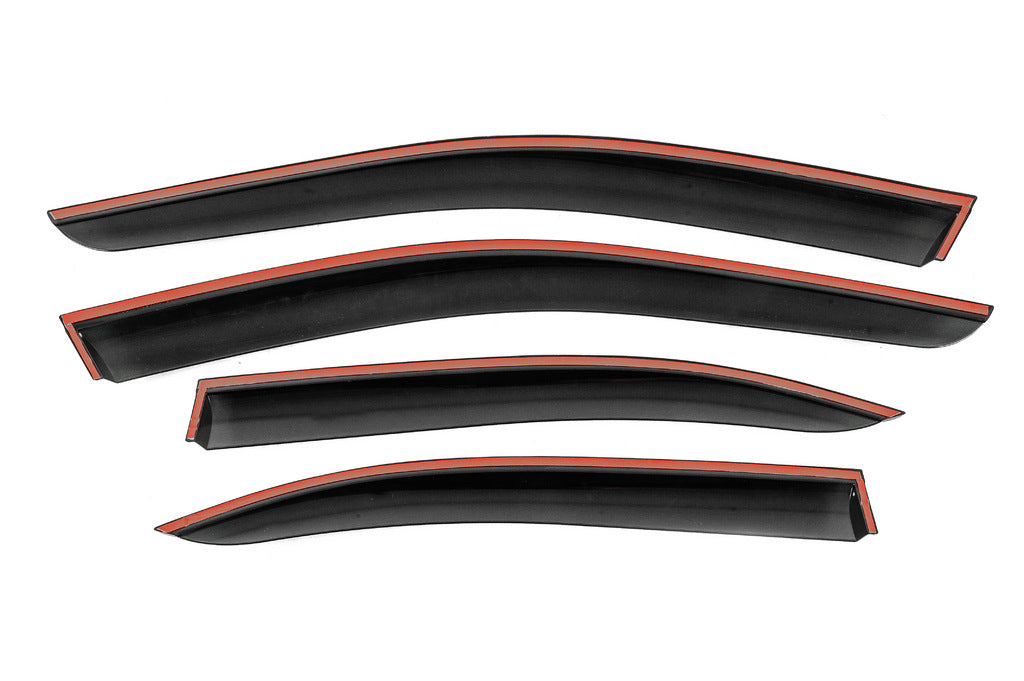 Window Deflectors with Chrome Trim Niken Luxury (SD, 4 pcs) for Mercedes C-class W204 2007-2015 - image 3