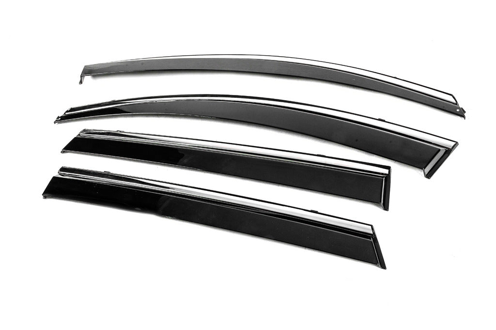 Window Deflectors with Chrome Trim Niken Luxury (4 pcs) for Kia Sorento III UM 2014-2020 - image 5