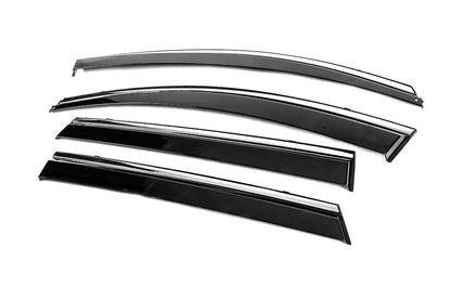 Window Deflectors with Chrome Trim Niken Luxury (4 pcs) for Kia Sorento III UM 2014-2020 - image 5