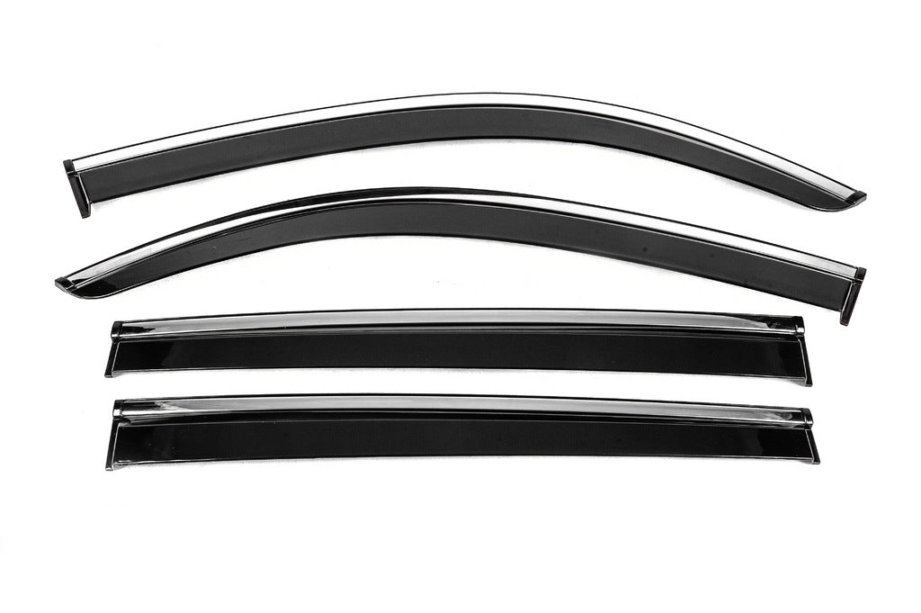 Window Deflectors with Chrome Trim Niken Luxury (4 pcs) for Mercedes EQB 2021- - image 1
