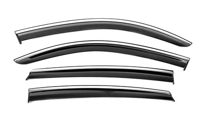 Window Deflectors with Chrome Trim Niken Luxury (4 pcs) for Mercedes GLE coupe C292 2015-2019 - image 1