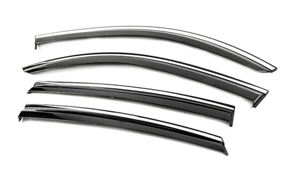 Window Deflectors with Chrome Trim Niken Luxury (4 pcs) for Mercedes GLE coupe C292 2015-2019 - image 2