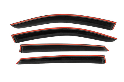 Window Deflectors with Chrome Trim Niken Luxury (4 pcs) for Mercedes GLE coupe C292 2015-2019 - image 3