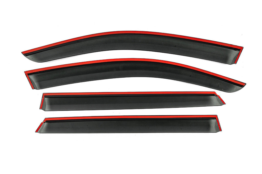 Window Deflectors with Chrome Trim Niken Luxury (4 pcs) for Mercedes EQC 2019-2023 - image 3