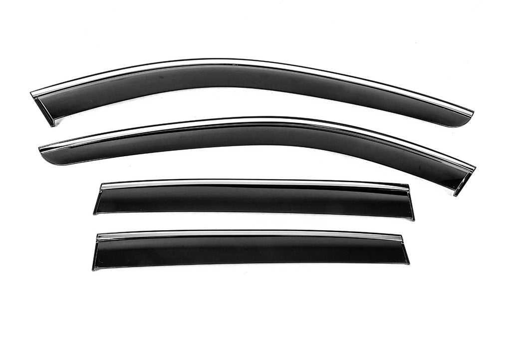 Window Deflectors with Chrome Trim Niken Luxury (4 pcs) for Mazda CX-50 2022- - image 1