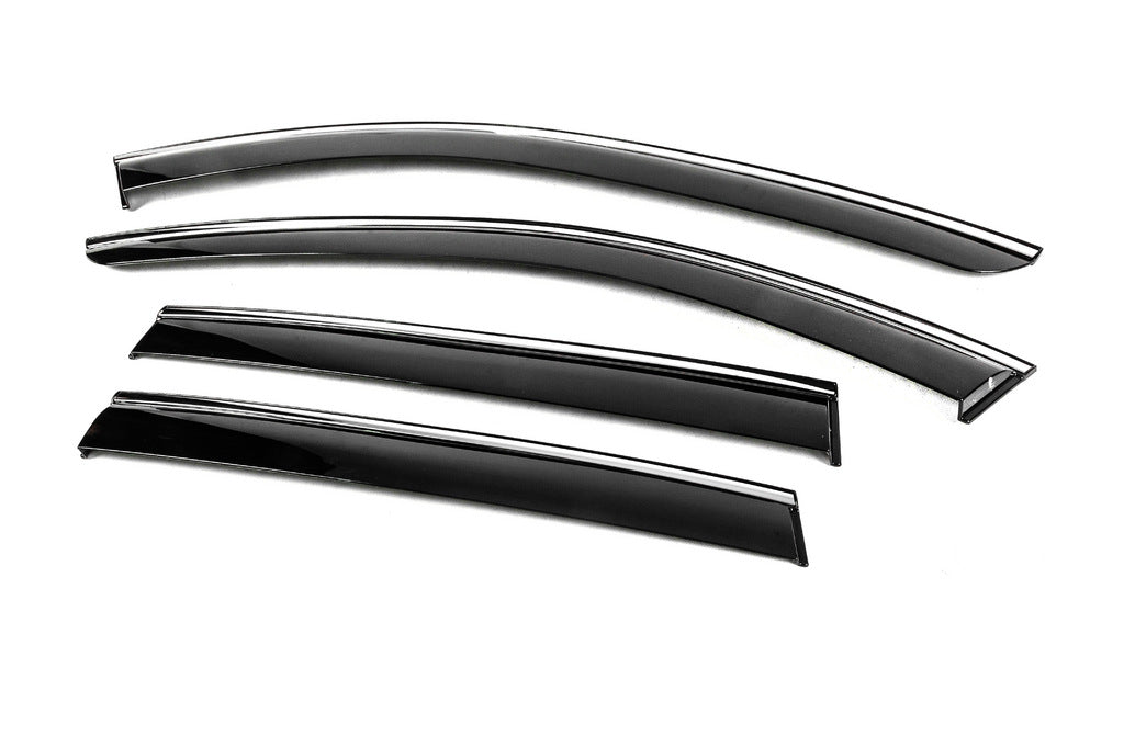 Window Deflectors with Chrome Trim Niken Luxury (4 pcs) for Mazda CX-50 2022- - image 2