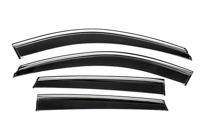 Window Deflectors with Chrome Trim Niken Luxury (4 pcs) for Mazda CX-5 2017- - image 1