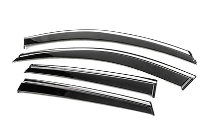 Window Deflectors with Chrome Trim Niken Luxury (4 pcs) for Mazda CX-5 2017- - image 2