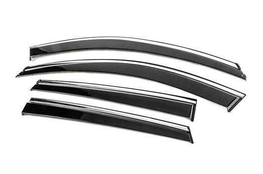 Window Deflectors with Chrome Trim Niken Luxury (4 pcs) for Mazda CX-5 2017- - image 2