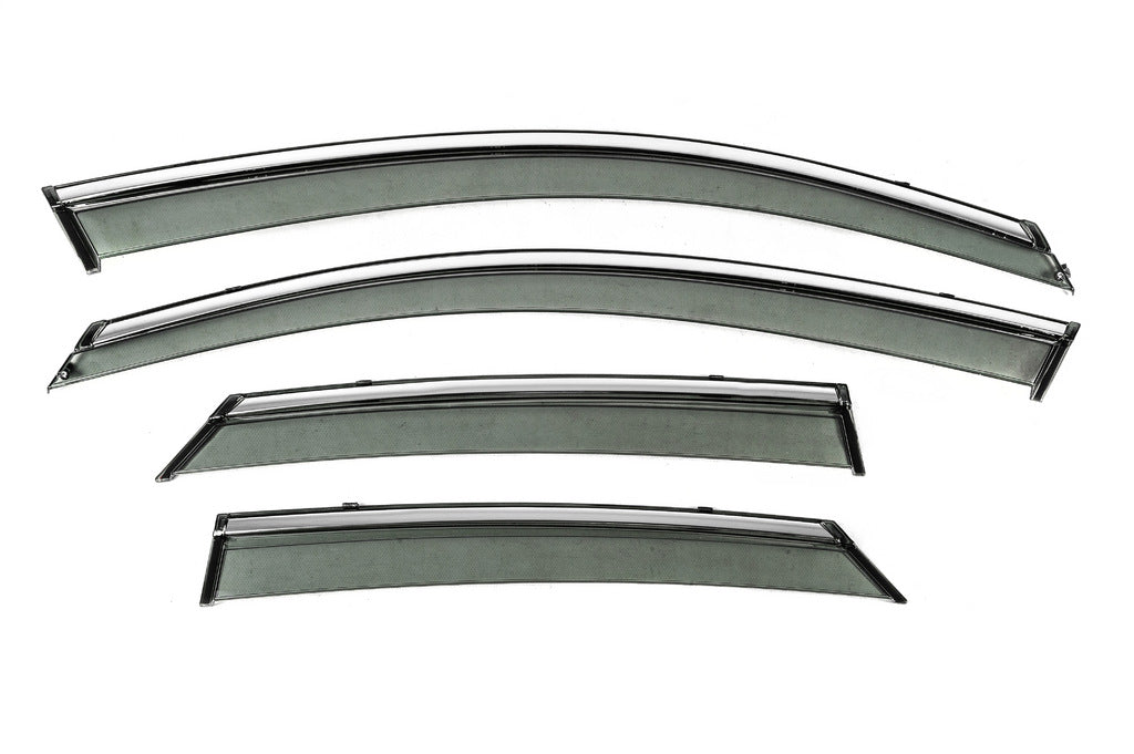 Window Deflectors with Chrome Trim Niken Luxury (4 pcs) for Mazda CX-30 2019- - image 1
