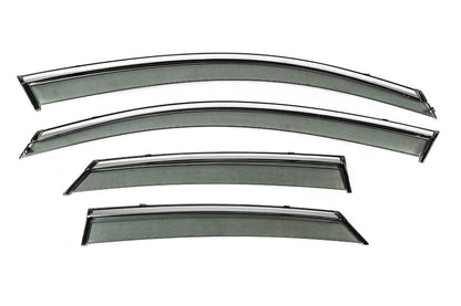 Window Deflectors with Chrome Trim Niken Luxury (4 pcs) for Mazda CX-30 2019- - image 1