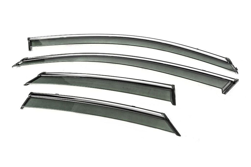 Window Deflectors with Chrome Trim Niken Luxury (4 pcs) for Mazda CX-30 2019- - image 2