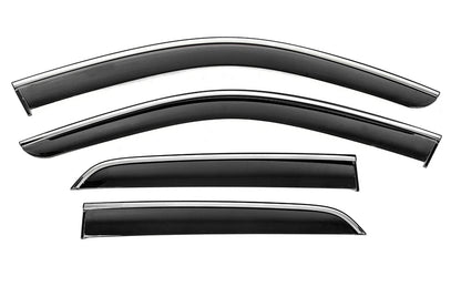 Window Deflectors with Chrome Trim Niken Luxury (4 pcs) for Mercedes GLE/ML сlass W166 2011-2018 - image 2