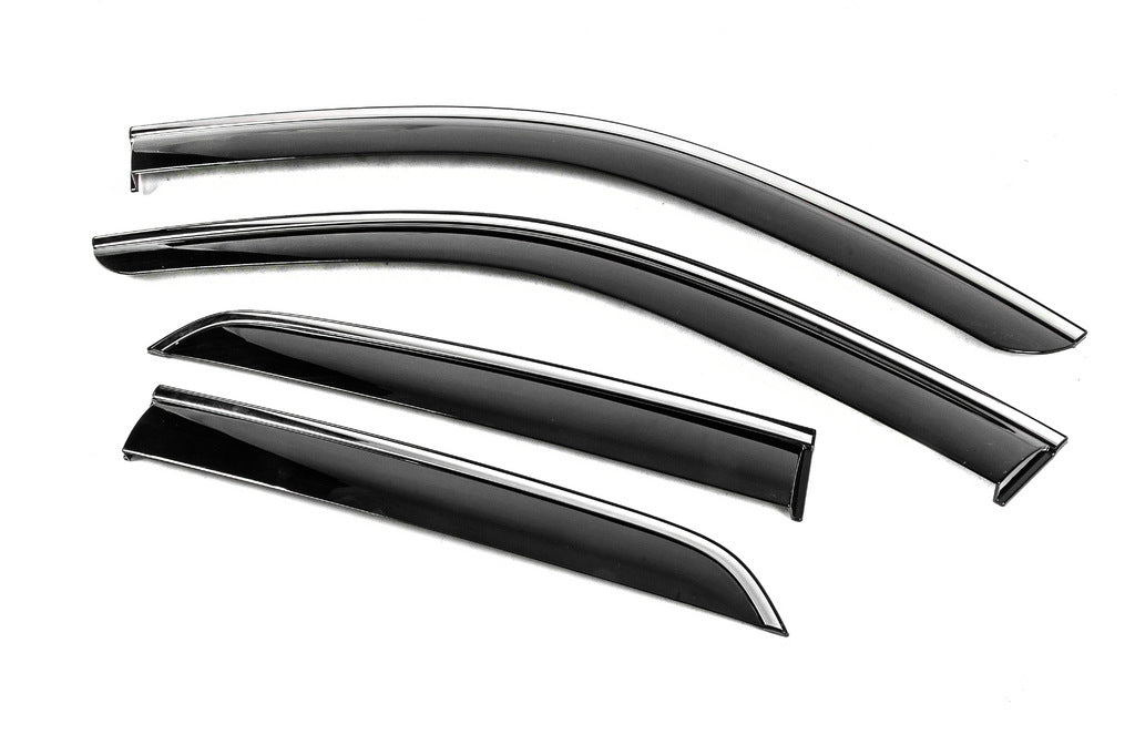 Window Deflectors with Chrome Trim Niken Luxury (4 pcs) for Mercedes GLE/ML сlass W166 2011-2018 - image 3