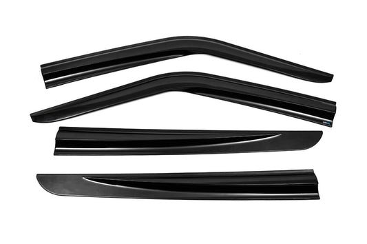 Window Deflectors (4 pcs, Sunplex Sport) for Opel Combo 2012-2018 - image 2