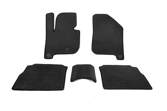 Polyurethane EV mats (EVA, black) for Kia Soul II 2013-2018 - Reelken Auto