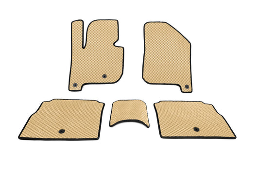 Polyurethane Floor Mats EV (EVA, Beige) for Kia Soul II 2013-2018 - image 1