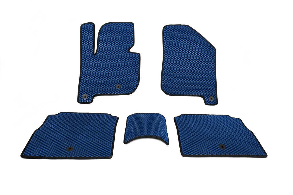 Polyurethane mats EV (EVA, Blue) for Kia Soul II 2013-2018 - Reelken Auto