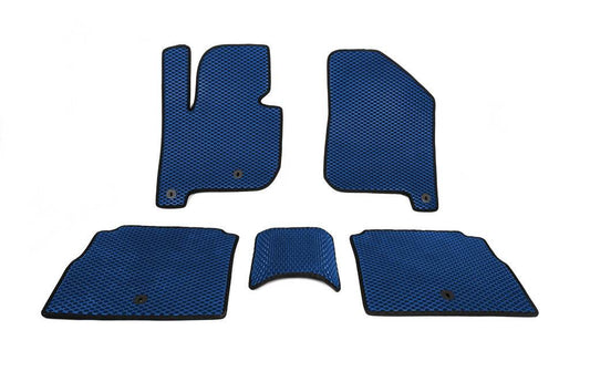 Polyurethane mats EV (EVA, Blue) for Kia Soul II 2013-2018 - Reelken Auto