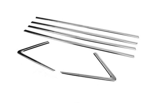 Lower glass moldings (6 pcs., stainless steel) for Opel Grandland X - Reelken Auto