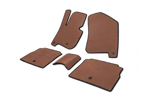Polyurethane mats EV (EVA, Brown) for Kia Soul II 2013-2018 - Reelken Auto