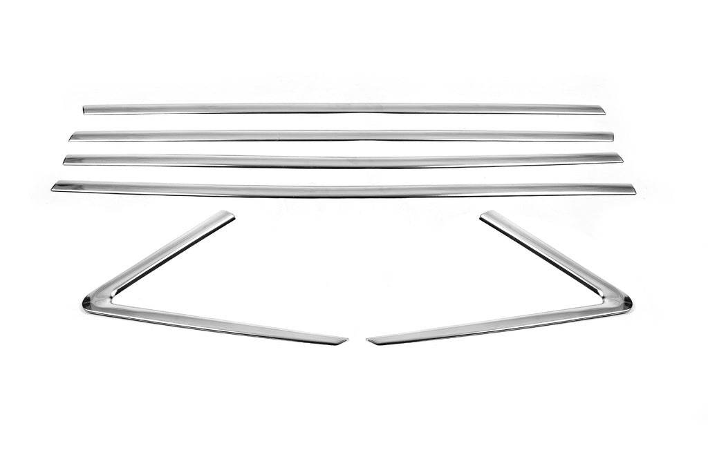 Lower glass moldings (6 pcs., stainless steel) for Opel Grandland X - Reelken Auto