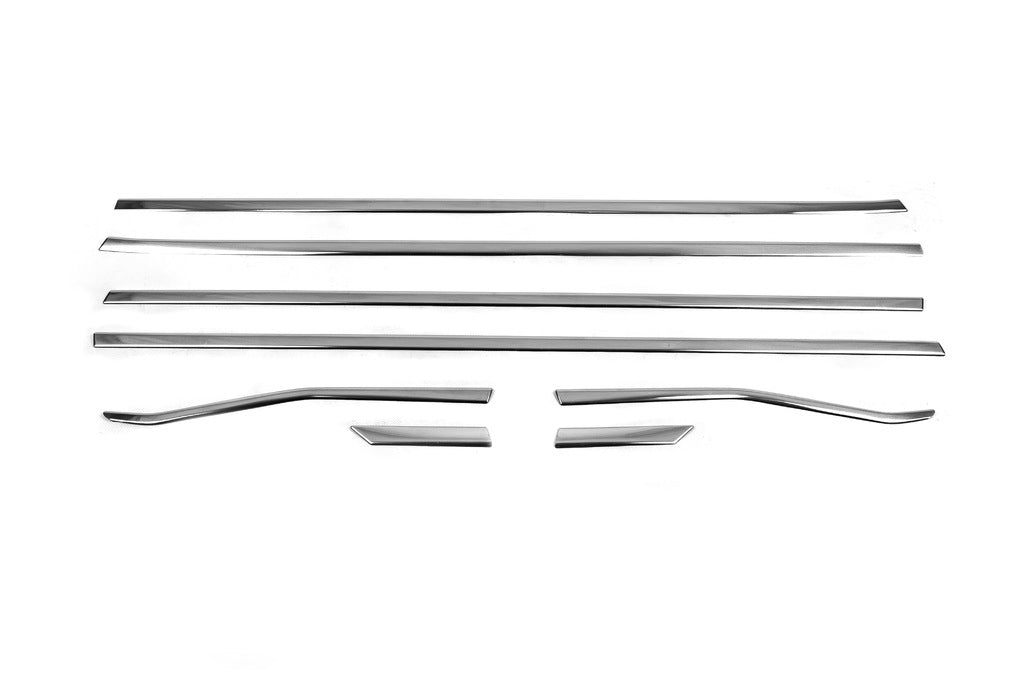 Lower glass moldings (8 pcs., stainless steel) for Honda Civic Sedan 2021↗ year - image 6