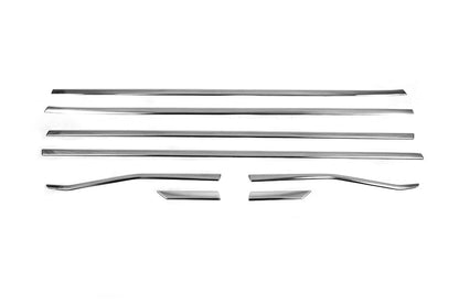 Lower glass moldings (8 pcs., stainless steel) for Honda Civic Sedan 2021↗ year - image 6