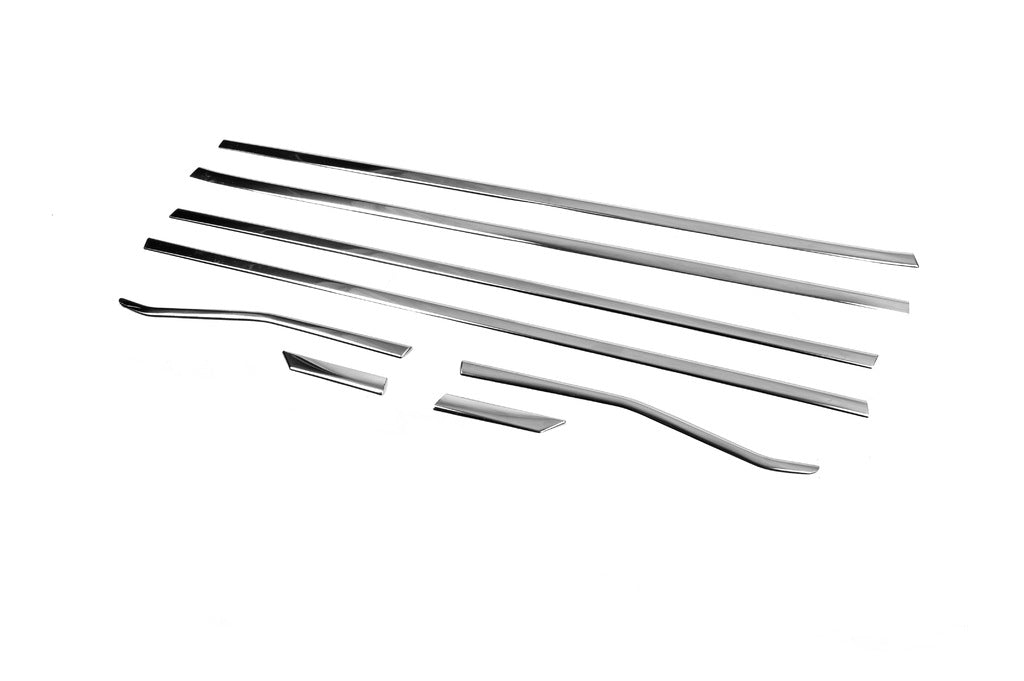 Lower glass moldings (8 pcs., stainless steel) for Honda Civic Sedan 2021↗ year - image 7