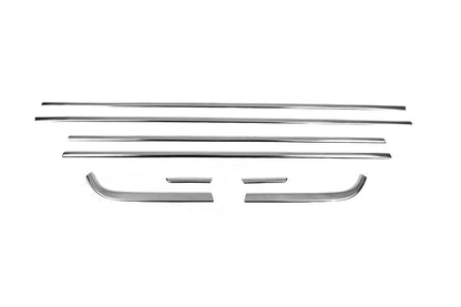 Lower glass moldings (8 pcs., stainless steel) for Hyundai Bayon - image 2