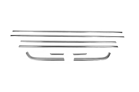 Lower glass moldings (8 pcs., stainless steel) for Hyundai Bayon - image 2