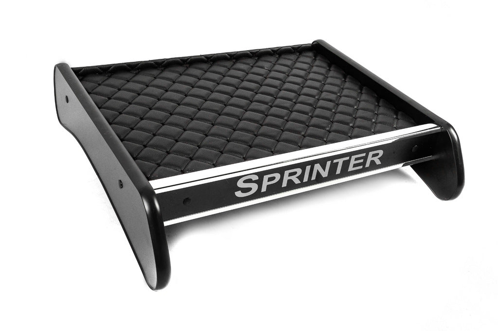 Dashboard Shelf (Black with Black Stitching) for Mercedes Sprinter W907/W910 2018- - image 1