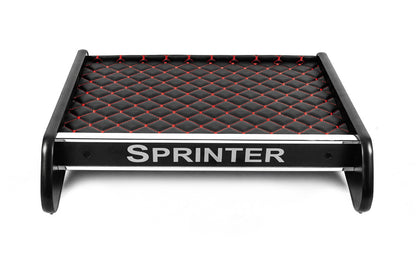 Dashboard Shelf (Black with Red Stitching) for Mercedes Sprinter W907/W910 2018- - image 2