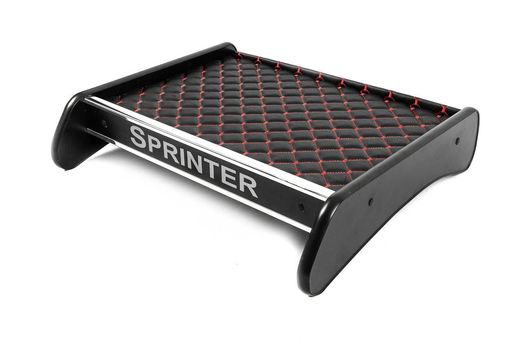 Dashboard Shelf (Black with Red Stitching) for Mercedes Sprinter W907/W910 2018- - image 3