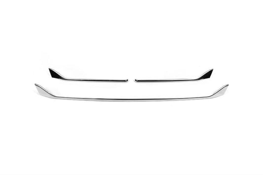 Covers on the radiator grill (3 pcs., stainless steel) for Opel Movano 2021- - image 1